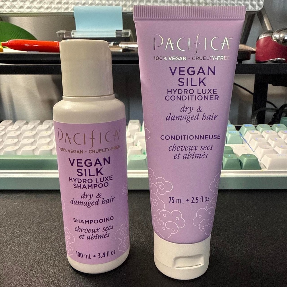 Pacifica Vegan Silk Hydro Luxe Shampoo and‎ Conditioner set new